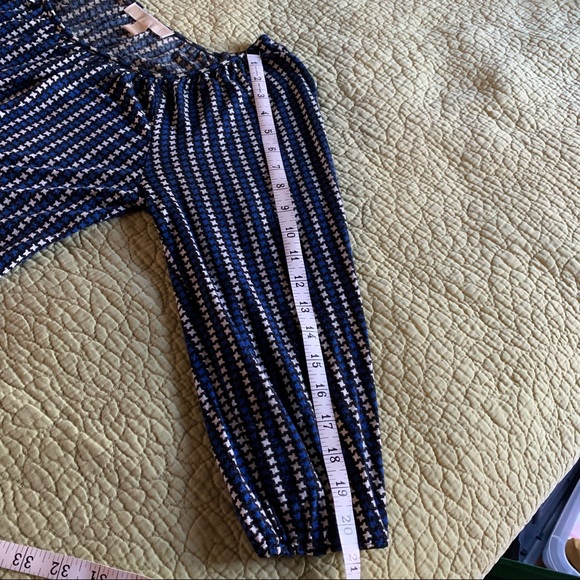 Michael Kors 3/4 Sleeve Wide Neck Blouse Small Petite - Picture 8 of 12